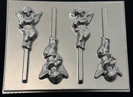3524 Standing Cherub Chocolate or Hard Candy Lollipop Mold 3524 Standing Cherub Chocolate or Hard Candy Lollipop Mold